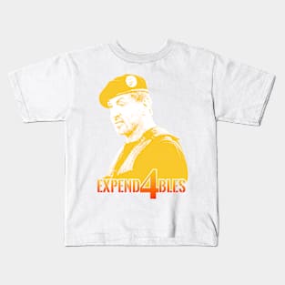 Expend4bles expandables 4 and sylvester stallone themed graphic design by ironpalette. Kids T-Shirt